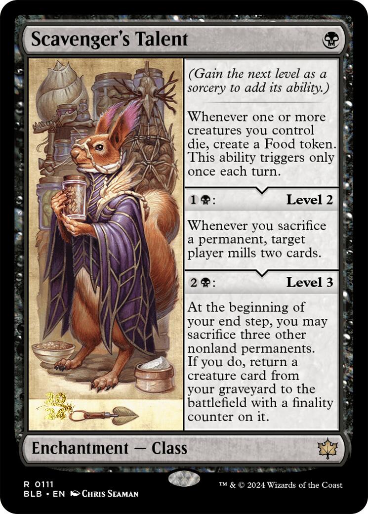 Scavenger's Talent [Bloomburrow Prerelease Promos] | Dragon's Lair Comics and Fantasy Houston TX