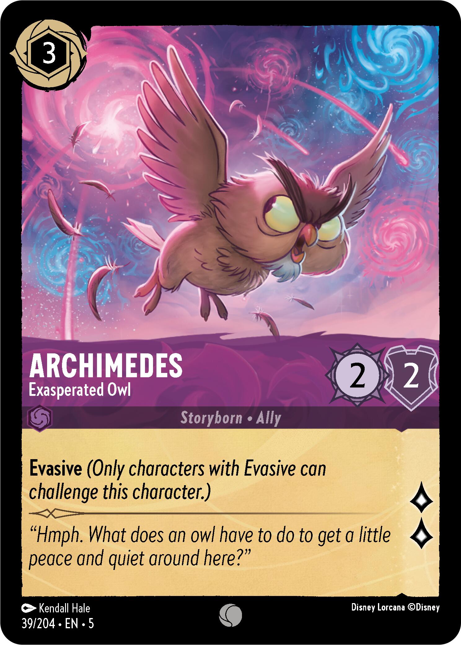 Archimedes - Exasperated Owl (39/204) [Shimmering Skies] | Dragon's Lair Comics and Fantasy Houston TX