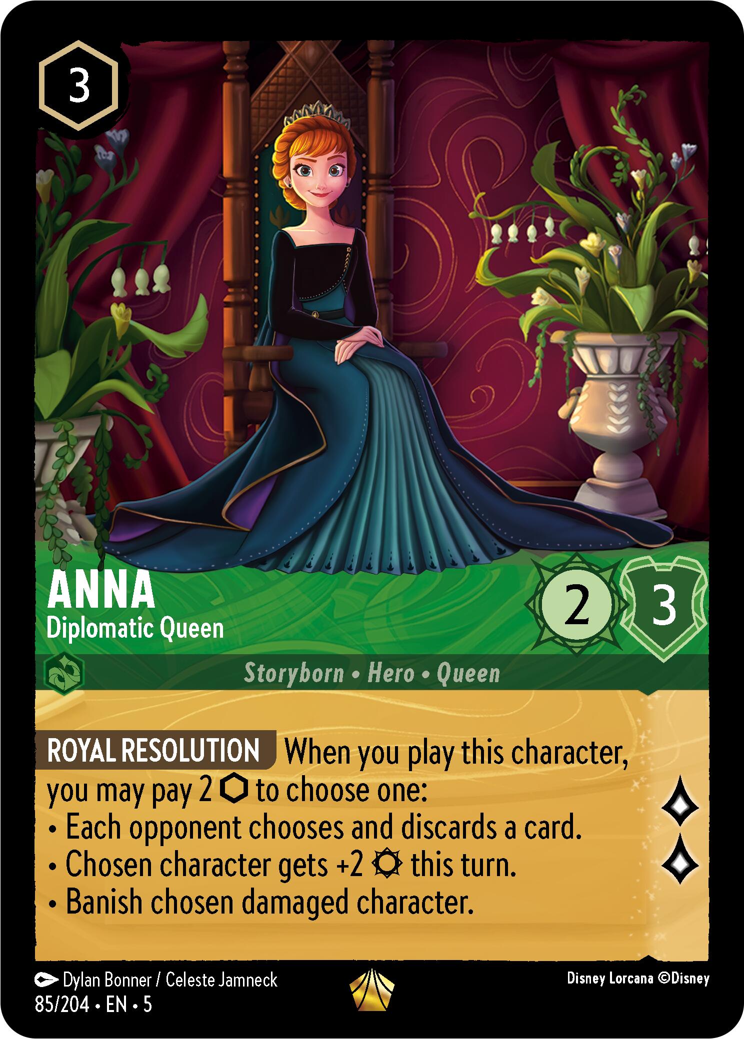 Anna - Diplomatic Queen (85/204) [Shimmering Skies] | Dragon's Lair Comics and Fantasy Houston TX