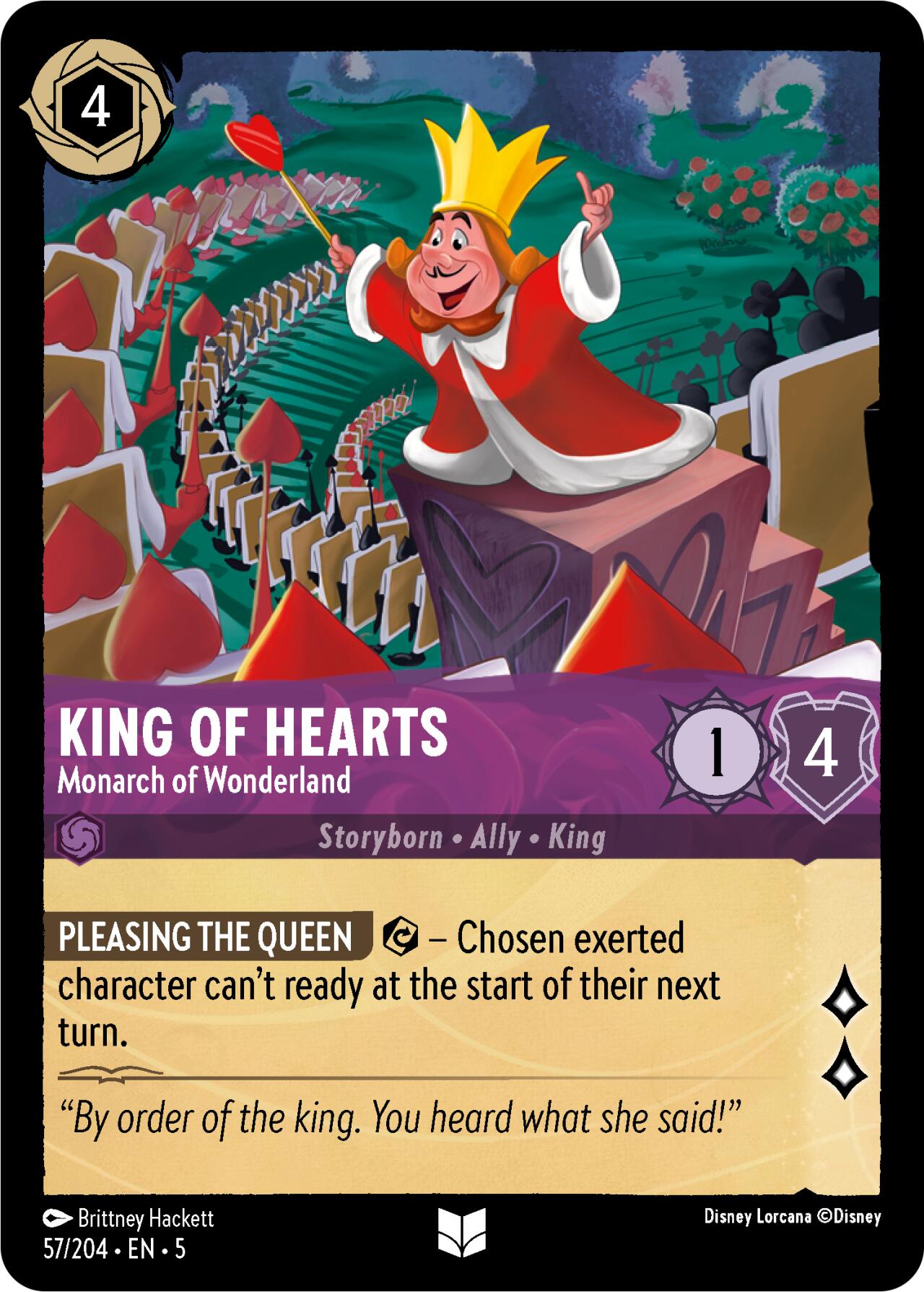 King of Hearts - Monarch of Wonderland (57/204) [Shimmering Skies] | Odin's Lair