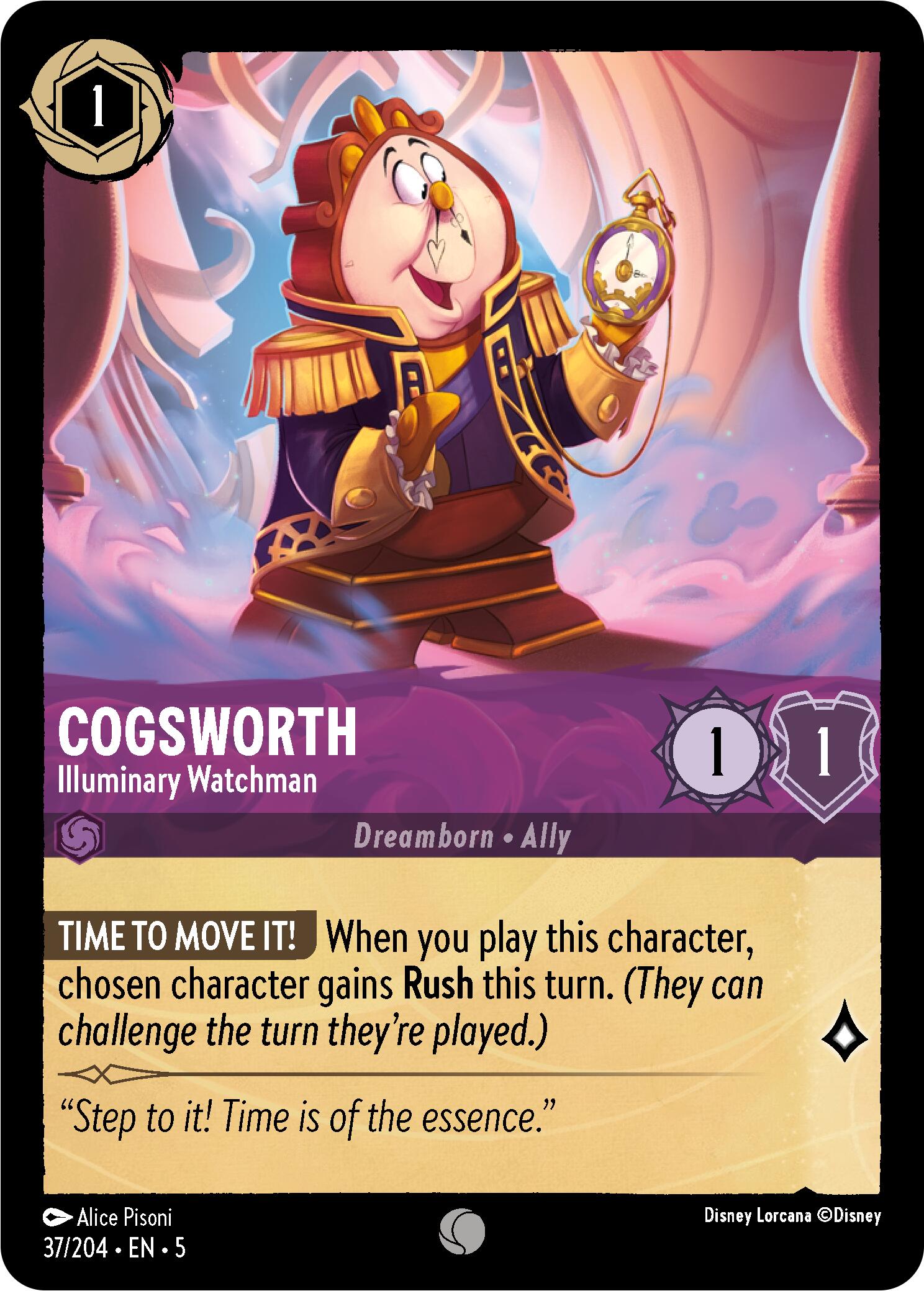 Cogsworth - Illuminary Watchman (37/204) [Shimmering Skies] | Odin's Lair