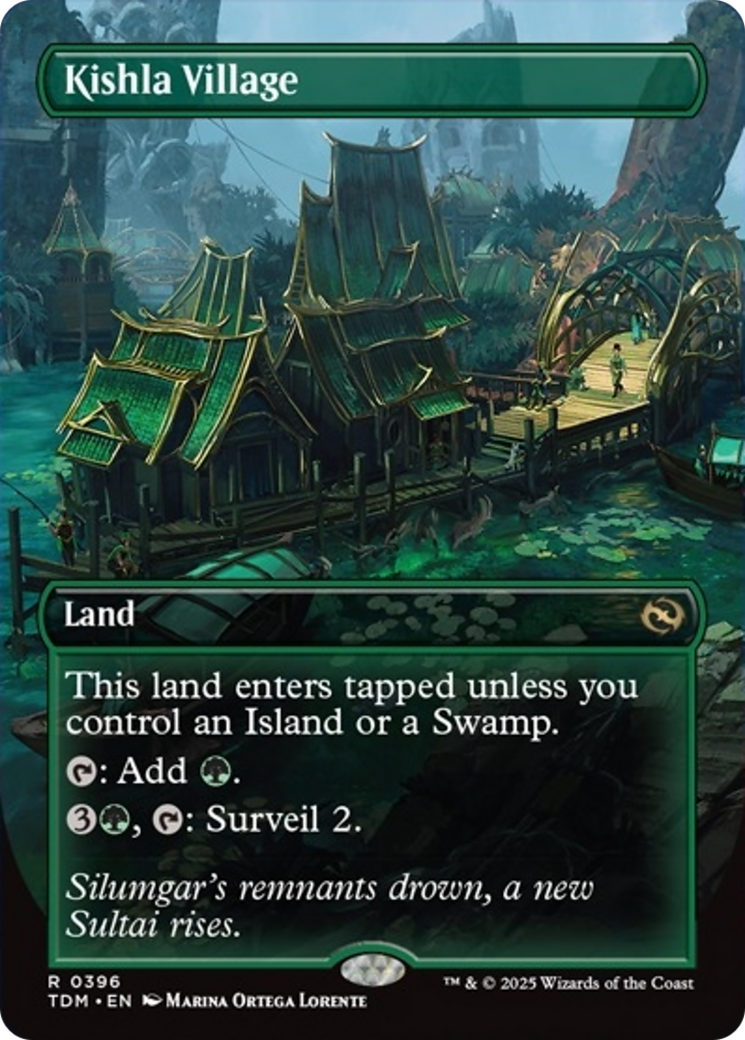 Kishla Village (Borderless) [Tarkir: Dragonstorm] | Dragon's Lair Comics and Fantasy Houston TX