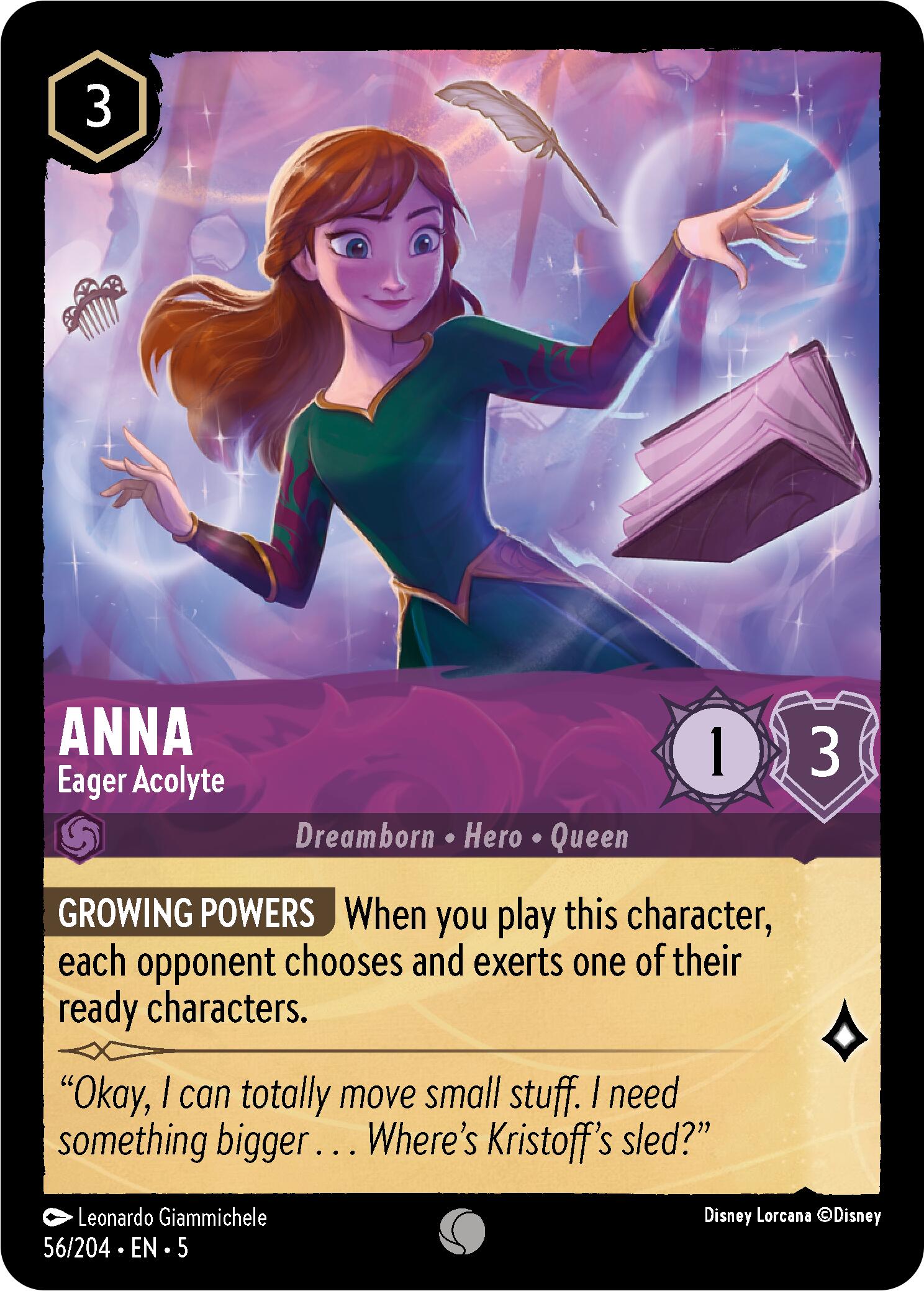 Anna - Eager Acolyte (56/204) [Shimmering Skies] | Dragon's Lair Comics and Fantasy Houston TX