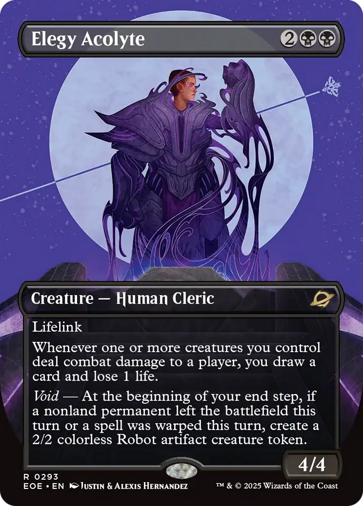 Elegy Acolyte (Borderless) [Edge of Eternities] | Dragon's Lair Comics and Fantasy Houston TX