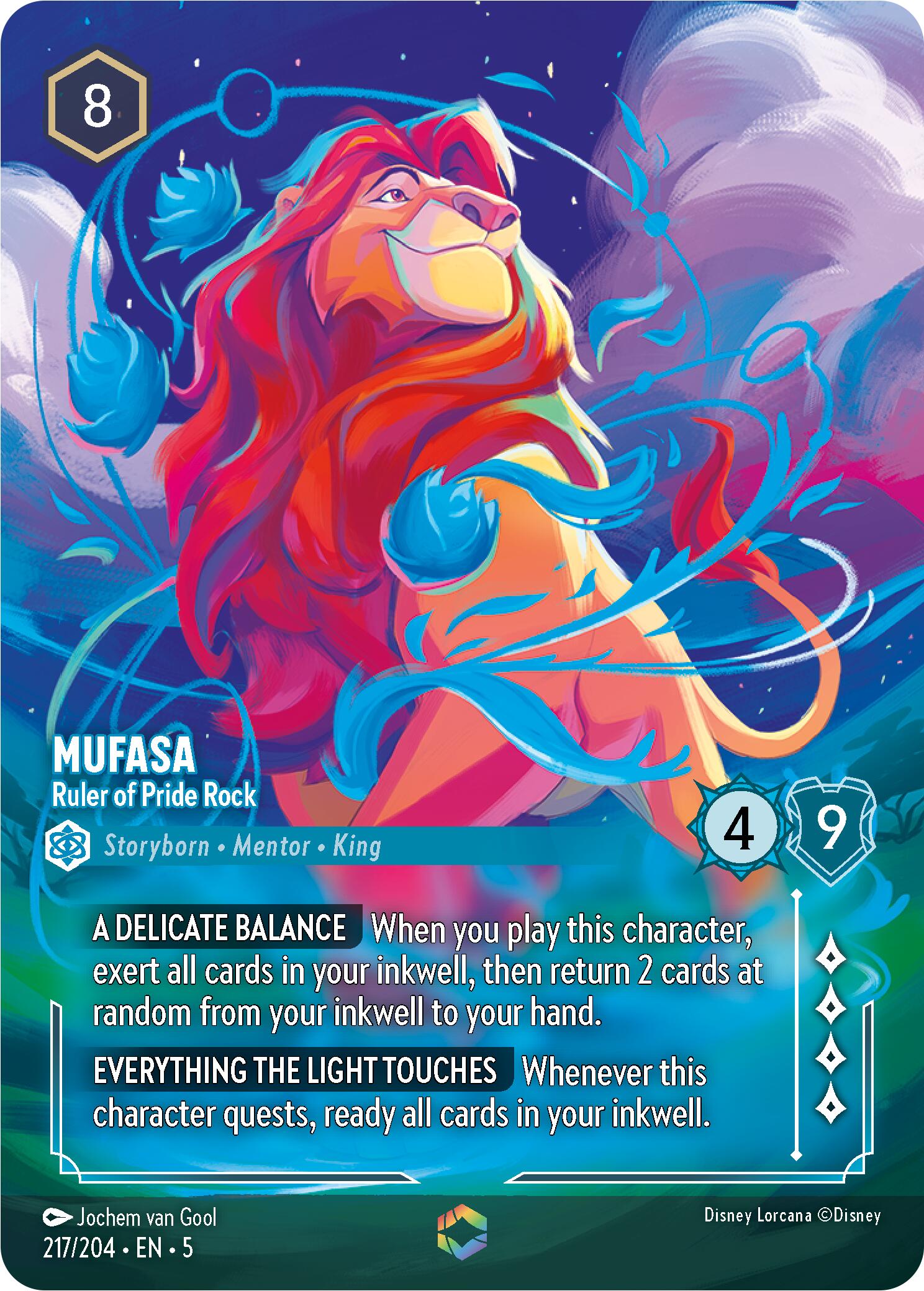 Mufasa - Ruler of Pride Rock (Enchanted) (217/204) [Shimmering Skies] | Odin's Lair