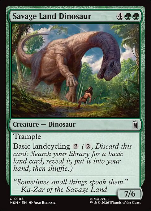 Savage Land Dinosaur | Odin's Place