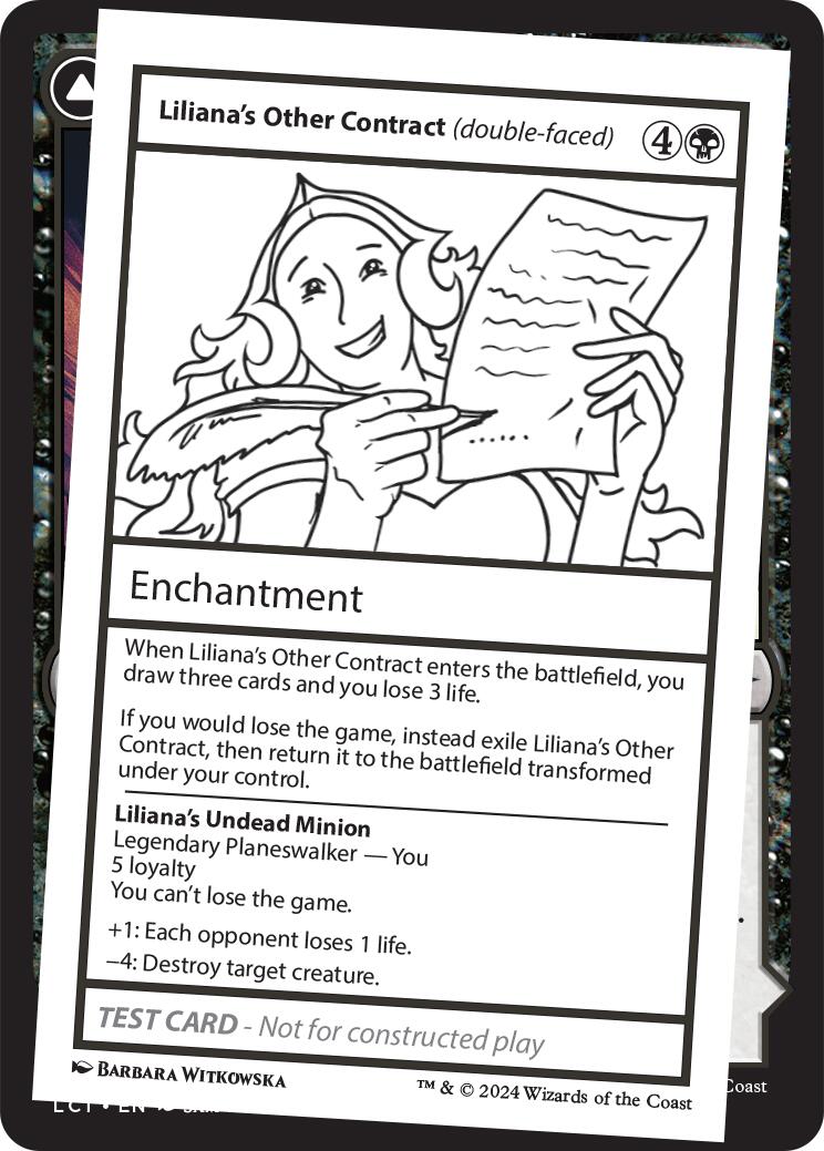 Liliana's Other Contract (double-faced) [Mystery Booster 2 Playtest Cards] | Dragon's Lair Comics and Fantasy Houston TX