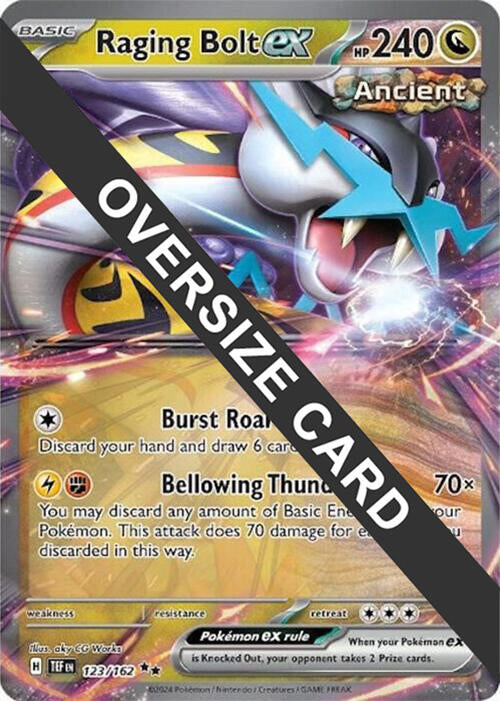 Raging Bolt ex (123) (Jumbo Card) [Scarlet & Violet: Black Star Promos] | Dragon's Lair Comics and Fantasy Houston TX