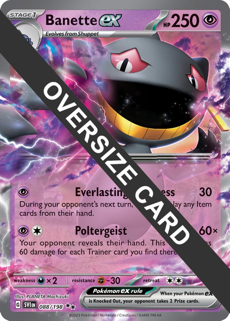 Banette ex (088) (Jumbo Card) [Scarlet & Violet: Black Star Promos] | Dragon's Lair Comics and Fantasy Houston TX