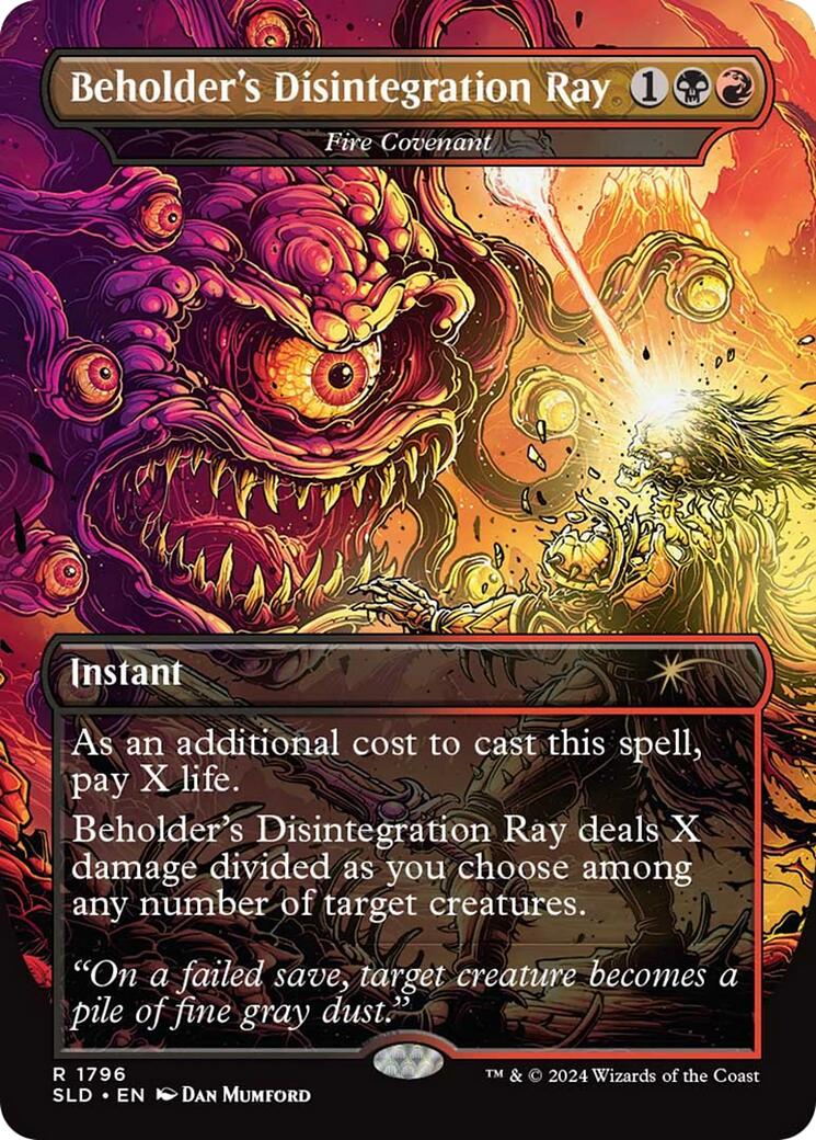 Beholder's Disintegration Ray - Fire Covenant [Secret Lair Drop Series] | Dragon's Lair Comics and Fantasy Houston TX