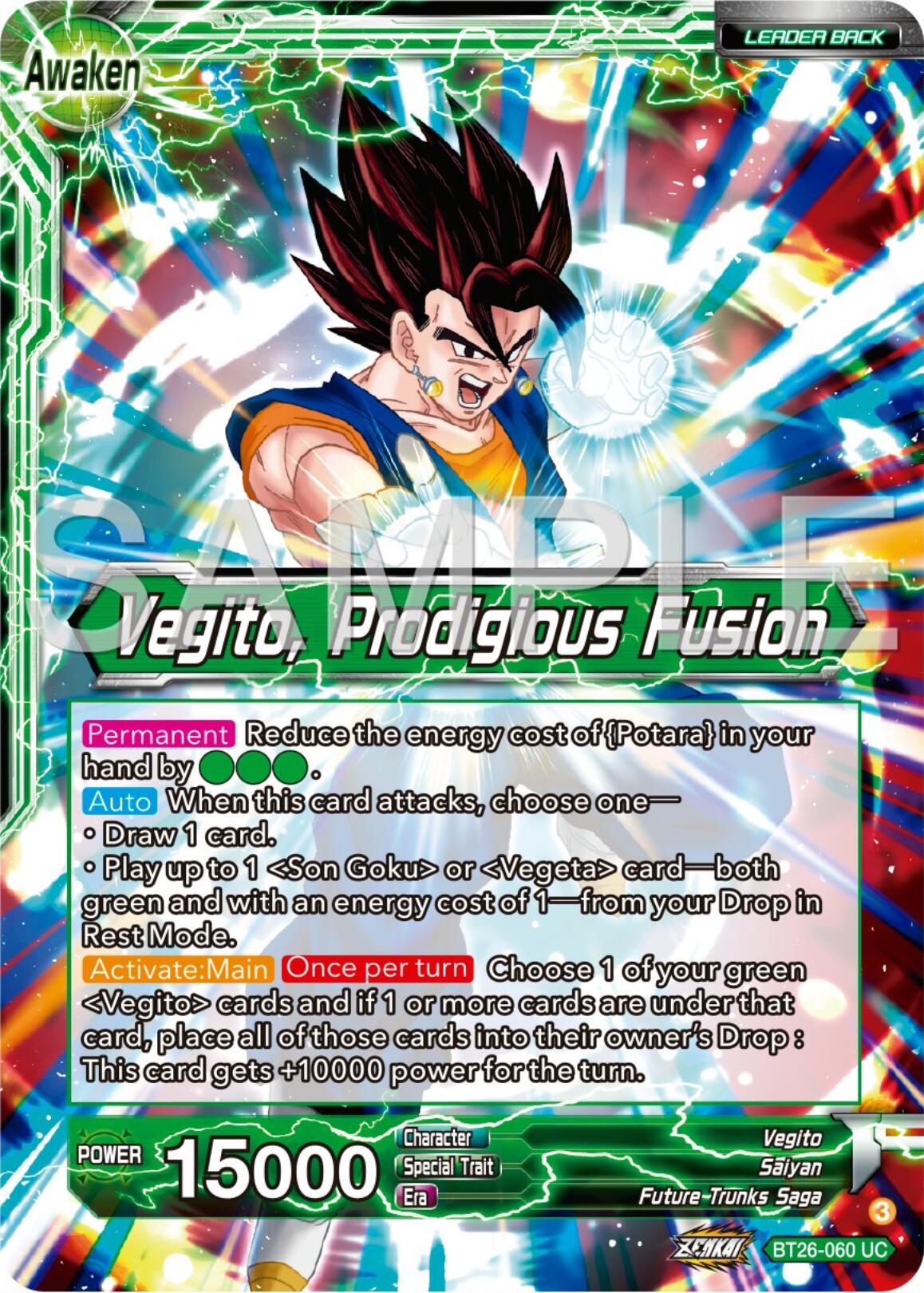 Son Goku & Vegeta // Vegito, Prodigious Fusion (BT26-060) [Ultimate Advent] | Dragon's Lair Comics and Fantasy Houston TX