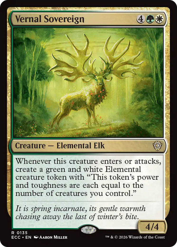 Vernal Sovereign [Lorwyn Eclipsed Commander] | Odin's Place