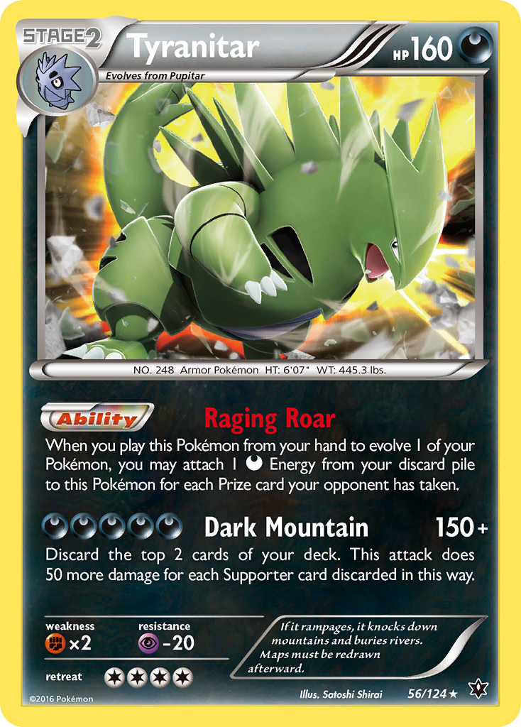 Tyranitar (56/124) (Cosmos Holo) [XY: Fates Collide] | Odin's Place