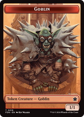 Goblin // Treasure Double-Sided Token [Foundations Tokens] | Dragon's Lair Comics and Fantasy Houston TX