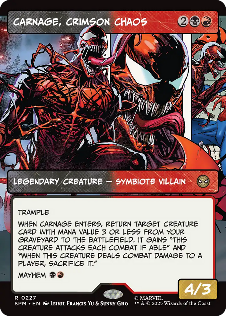 Carnage, Crimson Chaos (Borderless) [Marvel's Spider-Man] | Dragon's Lair Comics and Fantasy Houston TX