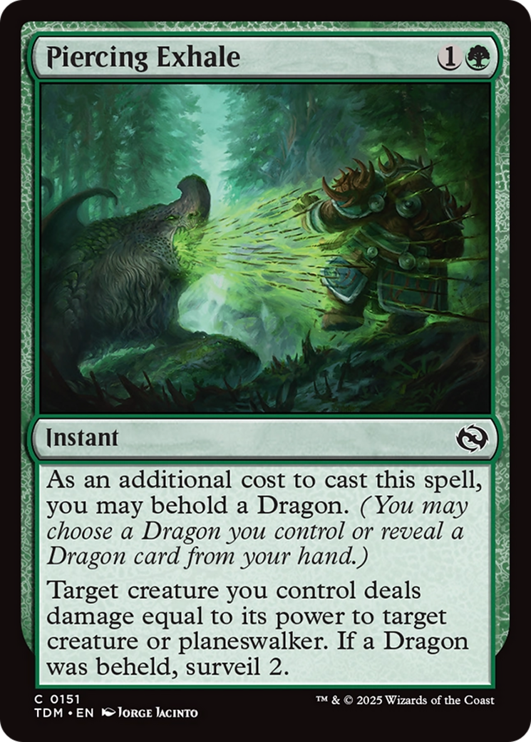Piercing Exhale [Tarkir: Dragonstorm] | Dragon's Lair Comics and Fantasy Houston TX