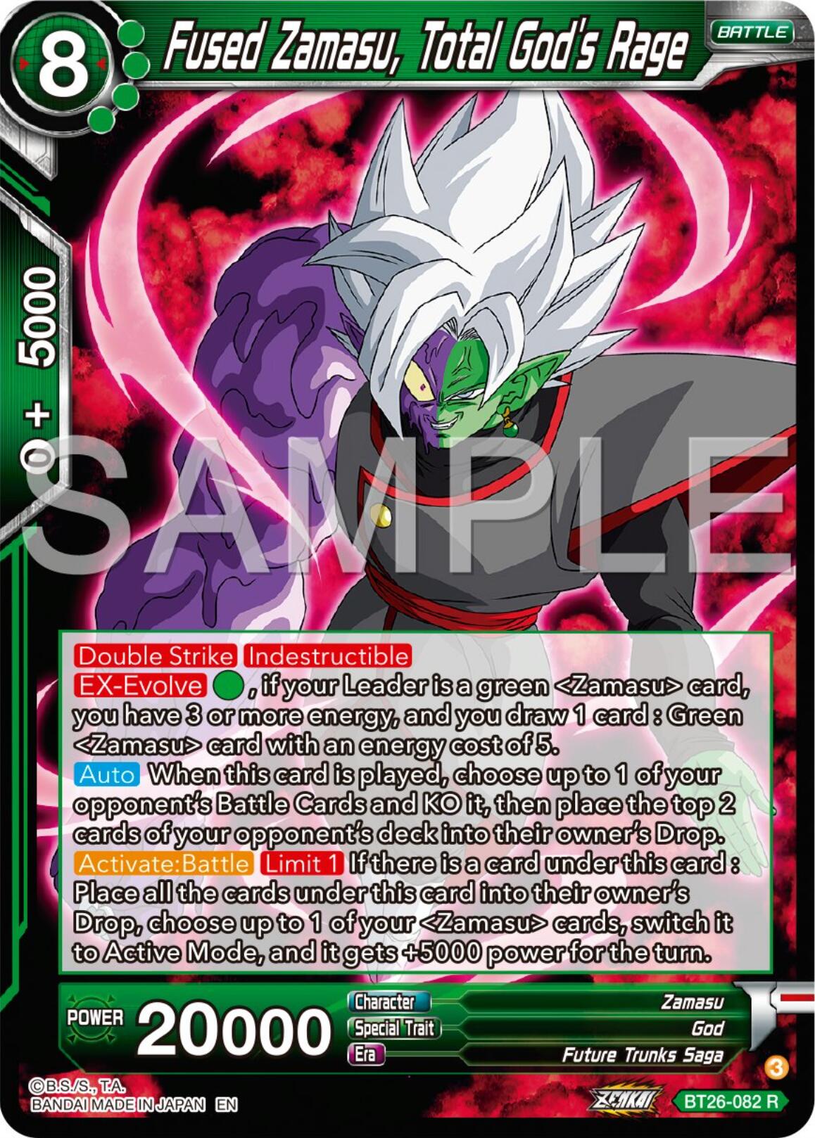 Fused Zamasu, Total God's Rage (BT26-082) [Ultimate Advent] | Dragon's Lair Comics and Fantasy Houston TX