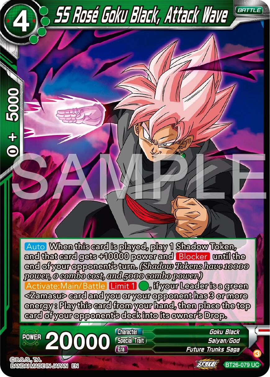 SS Rose Goku Black, Attack Wave (BT26-079) [Ultimate Advent] | Dragon's Lair Comics and Fantasy Houston TX
