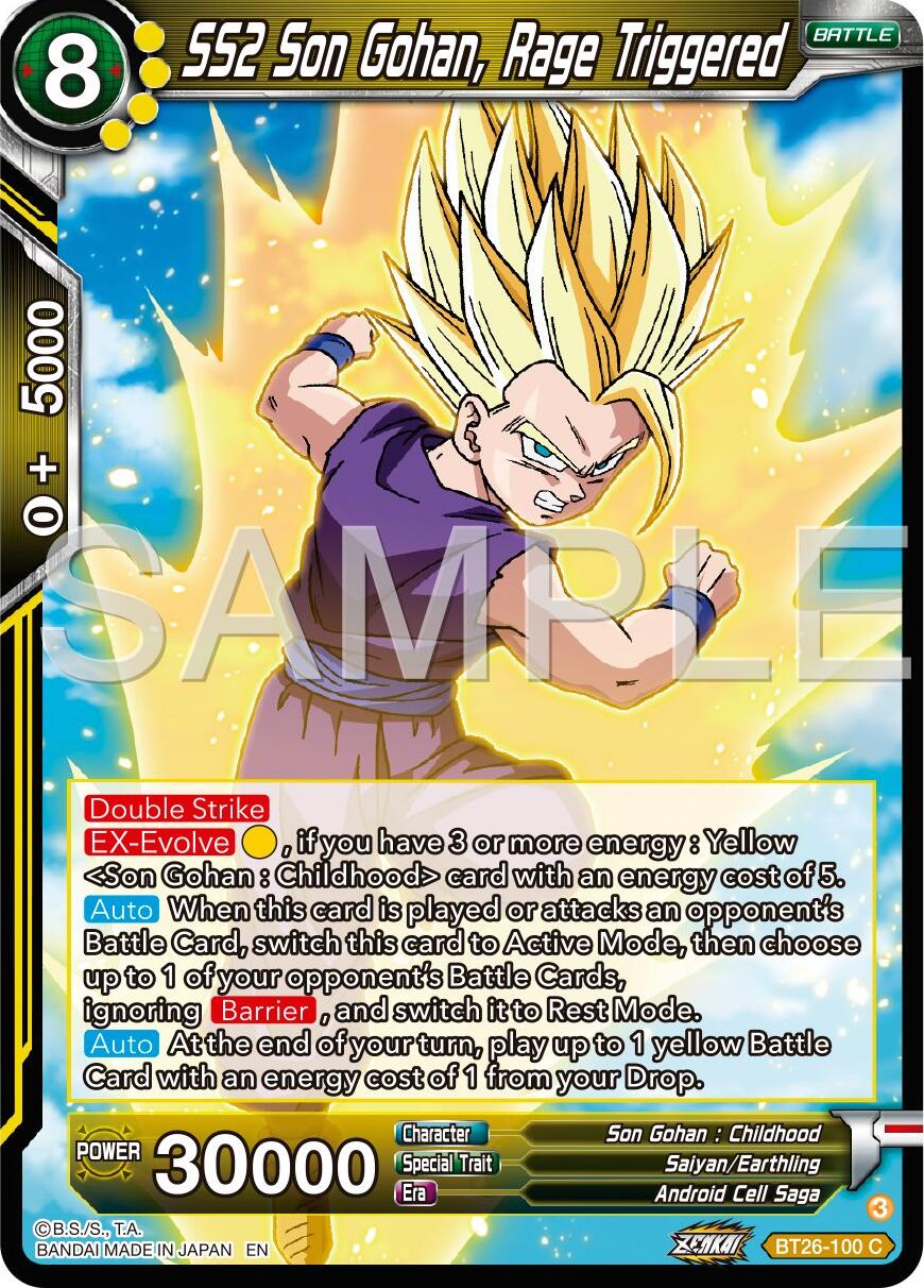 SS2 Son Gohan, Rage Triggered (BT26-100) [Ultimate Advent] | Dragon's Lair Comics and Fantasy Houston TX