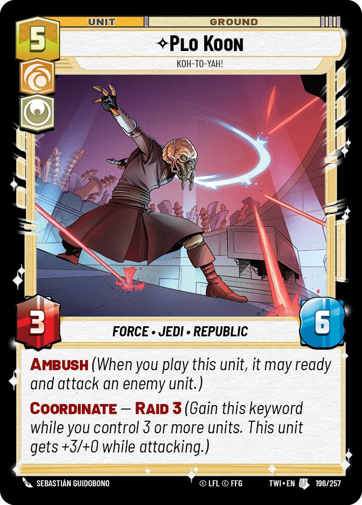 Plo Koon - Koh-to-yah! (196/257) (196/257) [Twilight of the Republic] | Odin's Place