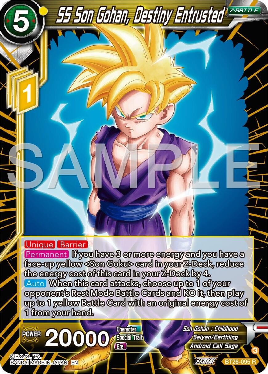 SS Son Gohan, Destiny Entrusted (BT26-095) [Ultimate Advent] | Dragon's Lair Comics and Fantasy Houston TX