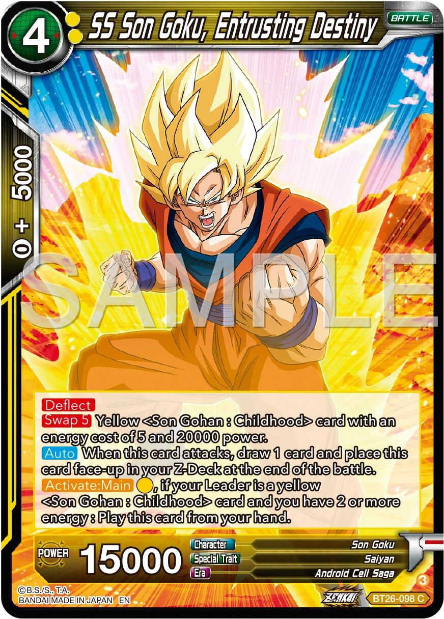 SS Son Goku, Entrusting Destiny (BT26-098) [Ultimate Advent] | Dragon's Lair Comics and Fantasy Houston TX