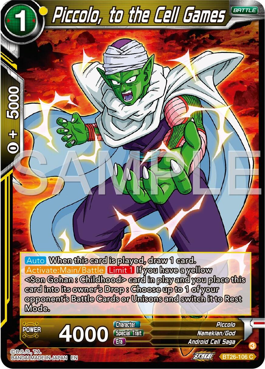 Piccolo, to the Cell Games (BT26-106) [Ultimate Advent] | Dragon's Lair Comics and Fantasy Houston TX