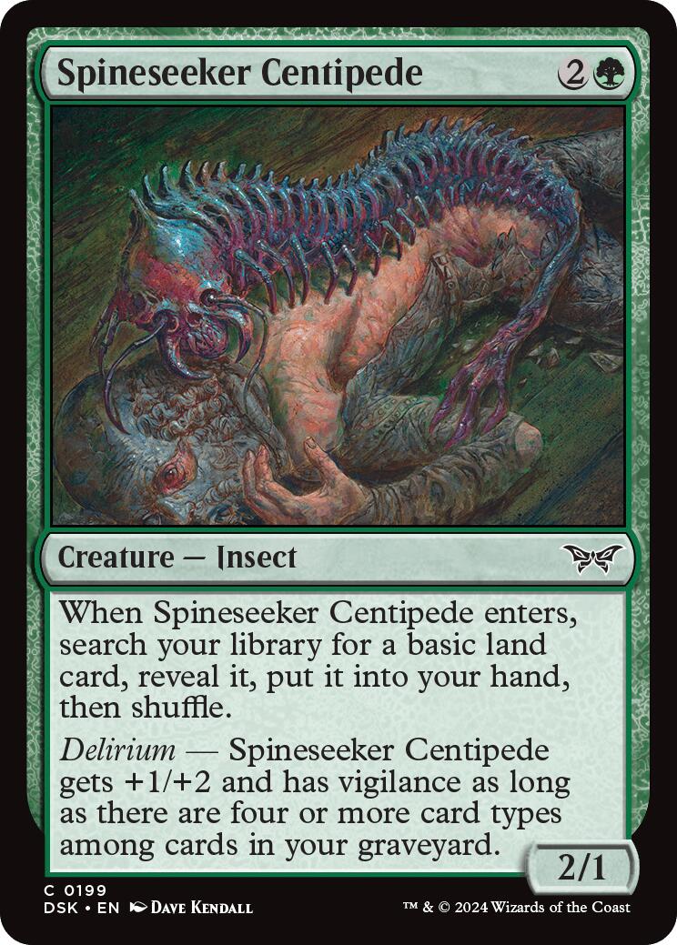 Spineseeker Centipede [Duskmourn: House of Horror] | Dragon's Lair Comics and Fantasy Houston TX