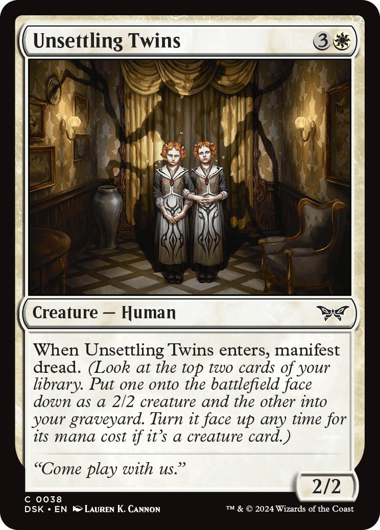 Unsettling Twins [Duskmourn: House of Horror] | Dragon's Lair Comics and Fantasy Houston TX
