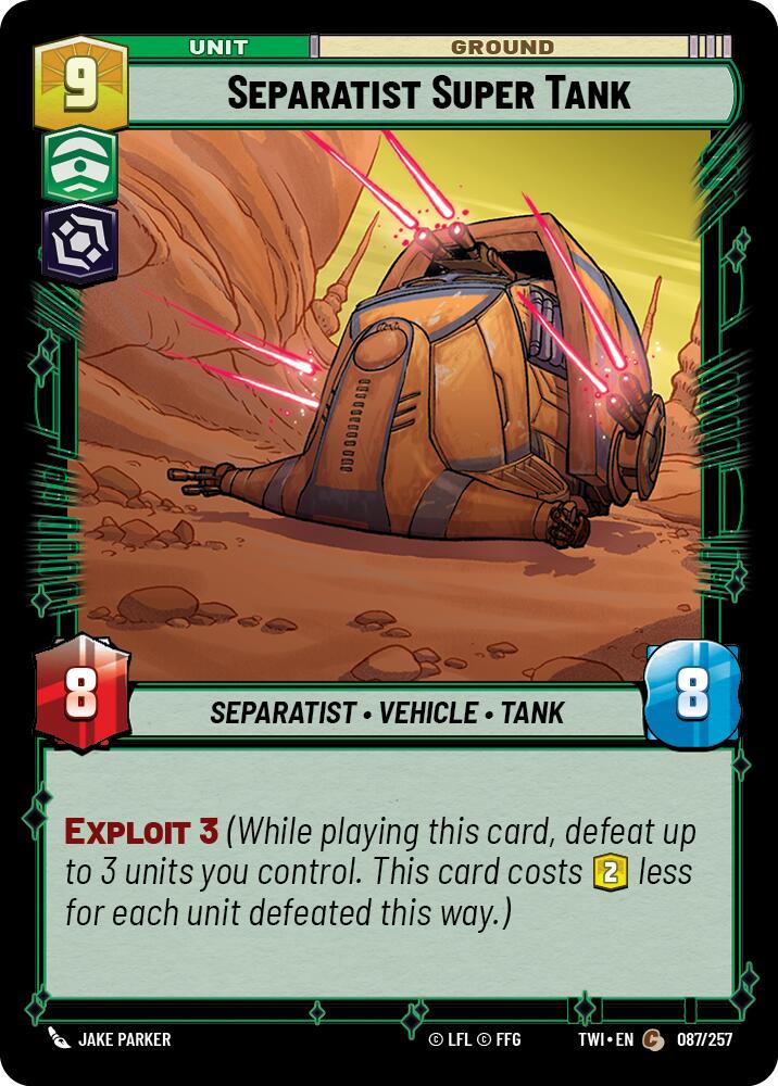 Separatist Super Tank (087/257) (087/257) [Twilight of the Republic] | Odin's Place