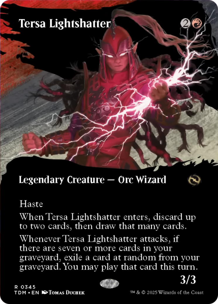 Tersa Lightshatter (Borderless) [Tarkir: Dragonstorm] | Dragon's Lair Comics and Fantasy Houston TX