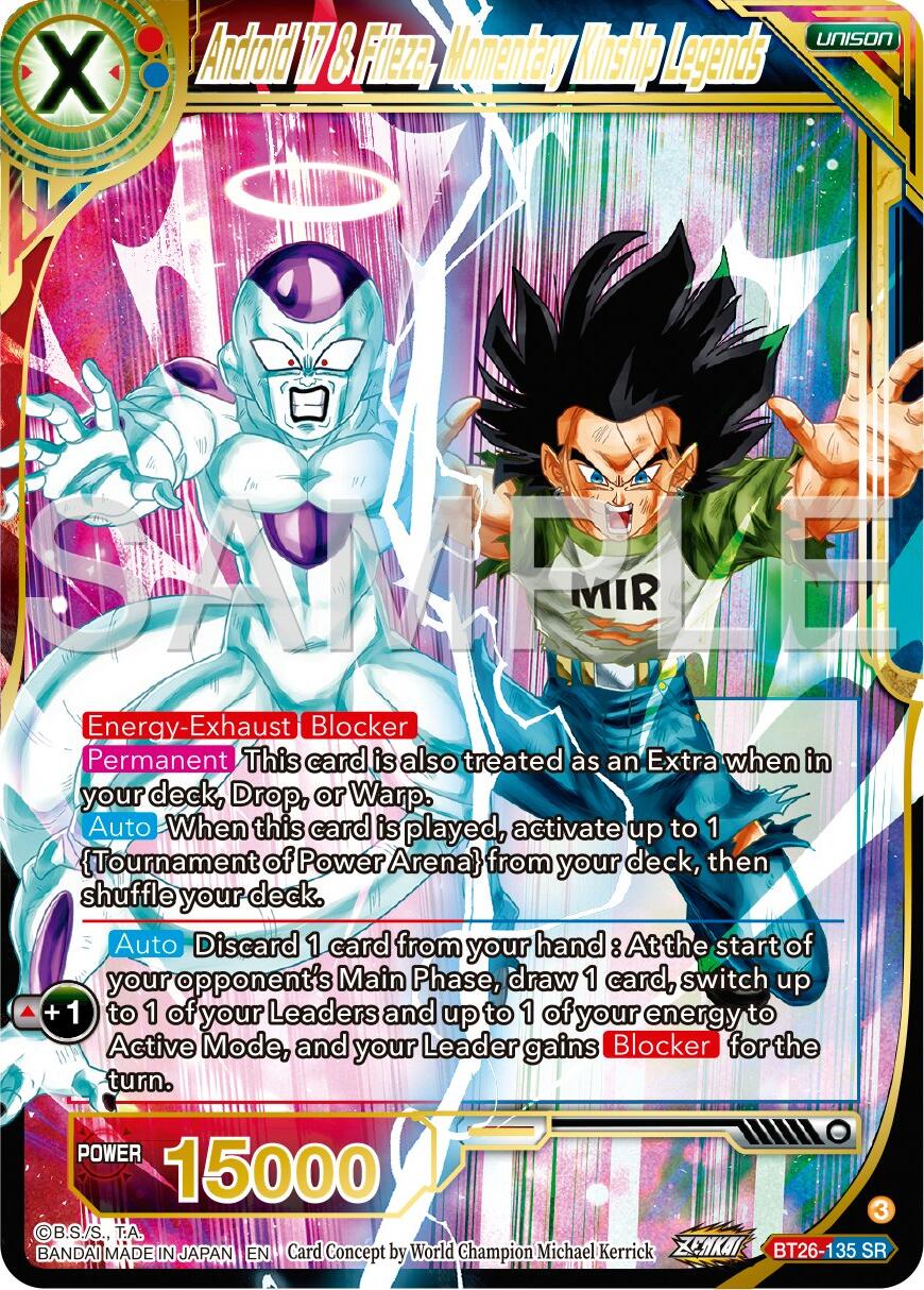 Android 17 & Frieza, Momentary Kinship Legends (BT26-135) [Ultimate Advent] | Dragon's Lair Comics and Fantasy Houston TX
