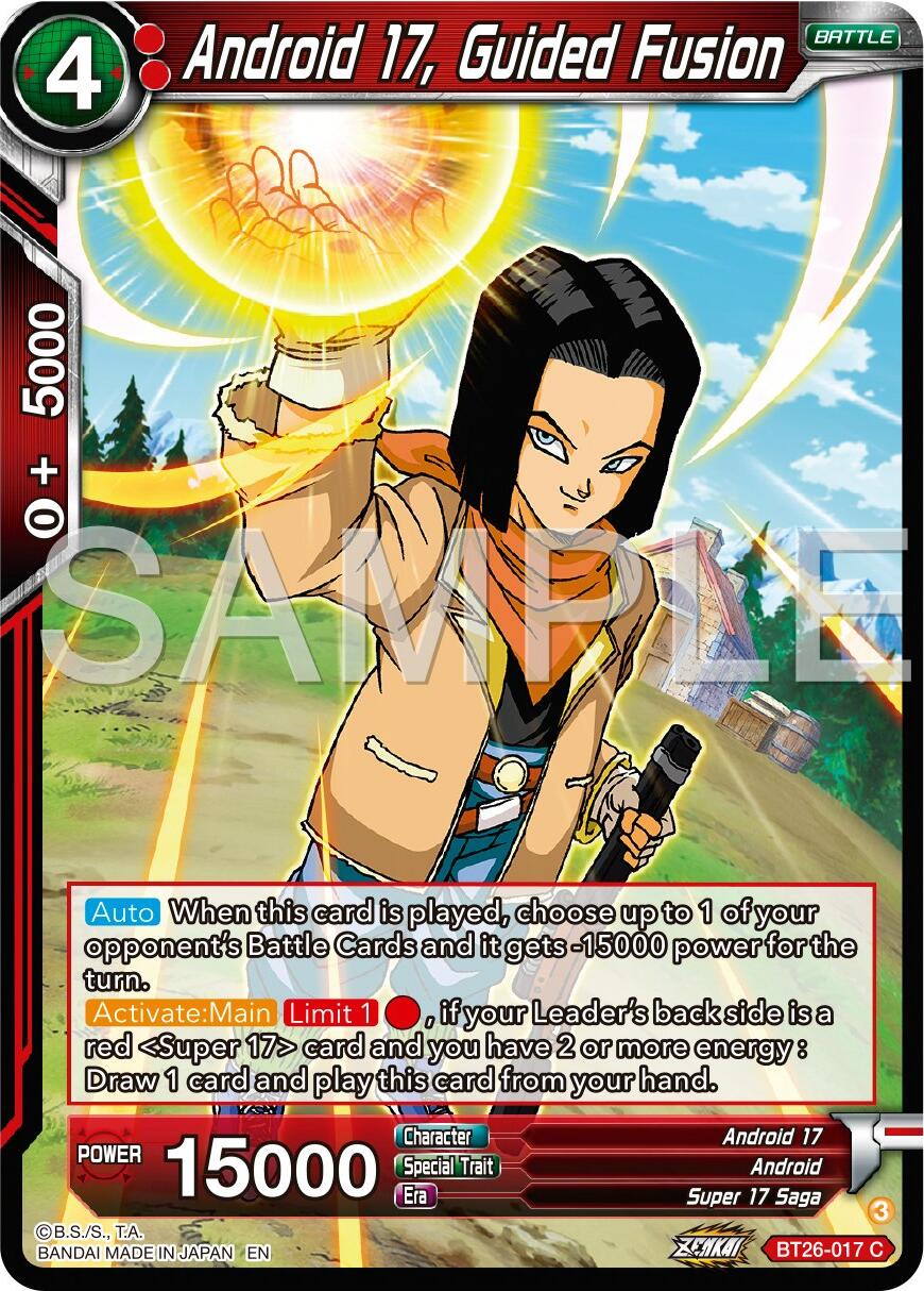 Android 17, Guided Fusion (BT26-017) [Ultimate Advent] | Dragon's Lair Comics and Fantasy Houston TX