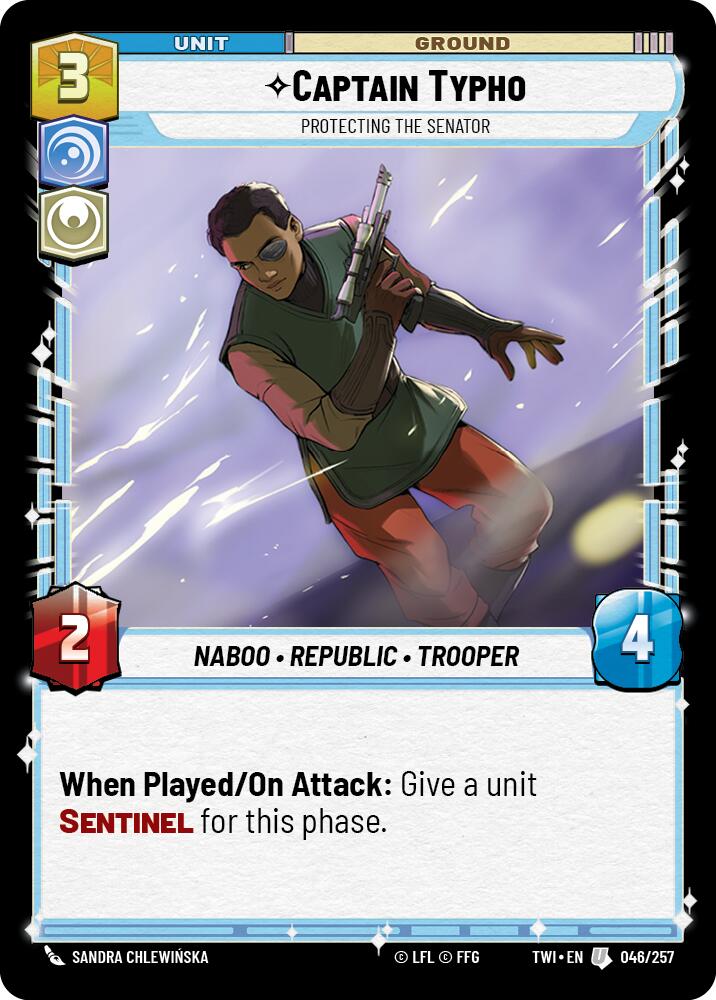 Captain Typho - Protecting the Senator (046/257) (046/257) [Twilight of the Republic] | Odin's Place