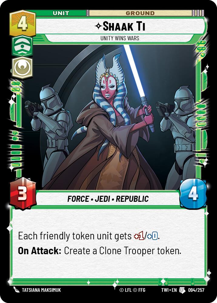 Shaak Ti - Unity Wins Wars (094/257) (094/257) [Twilight of the Republic] | Odin's Place