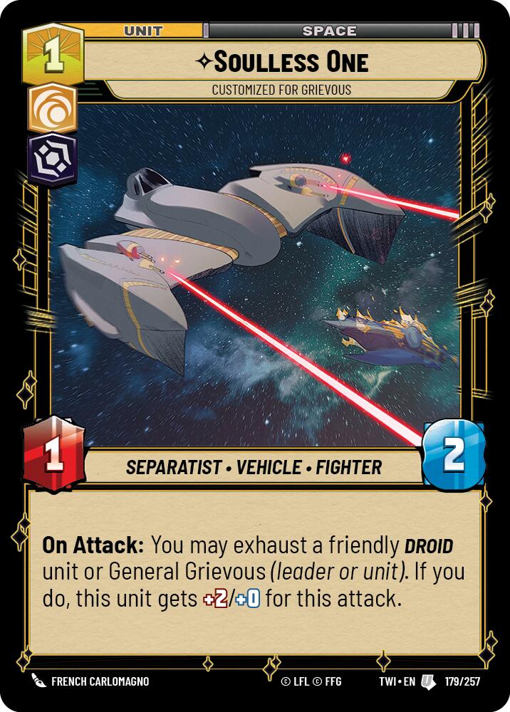 Soulless One - Customized for Grievous (179/257) (179/257) [Twilight of the Republic] | Odin's Place