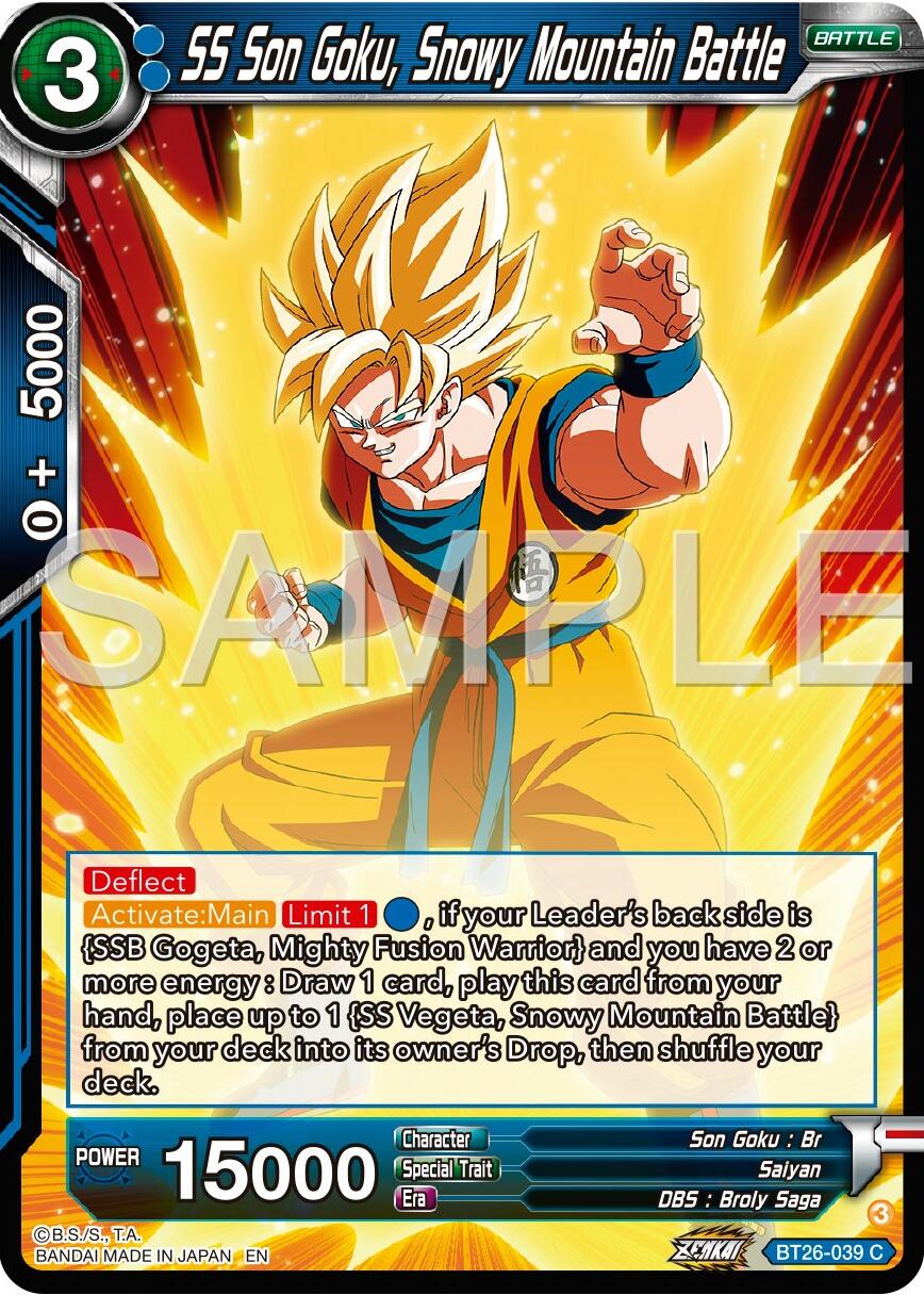 SS Son Goku, Snowy Mountain Battle (BT26-039) [Ultimate Advent] | Dragon's Lair Comics and Fantasy Houston TX