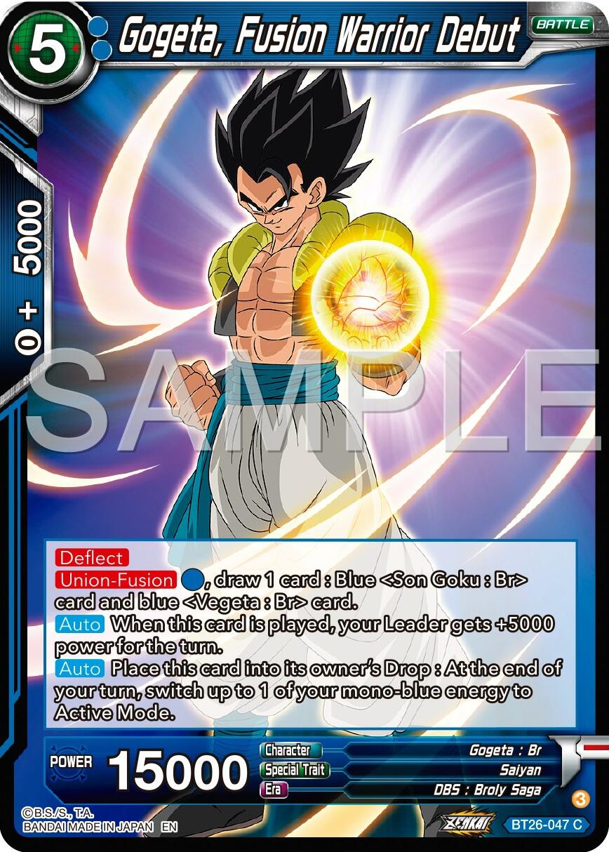Gogeta, Fusion Warrior Debut (BT26-047) [Ultimate Advent] | Dragon's Lair Comics and Fantasy Houston TX
