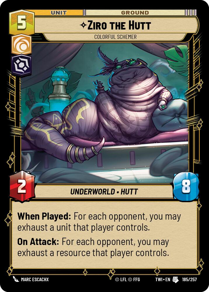Ziro the Hutt - Colorful Schemer (185/257) (185/257) [Twilight of the Republic] | Odin's Place