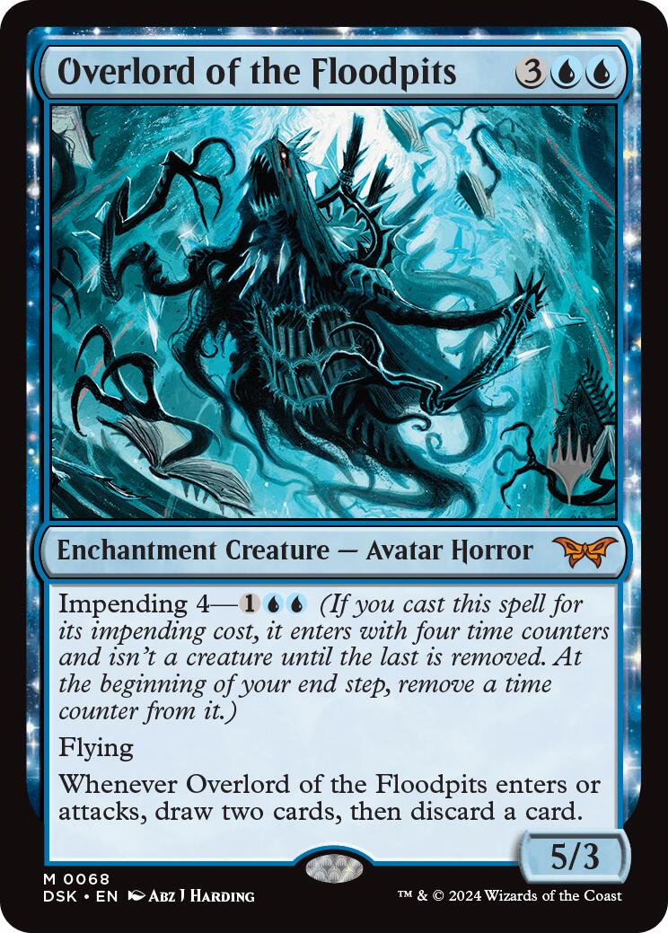 Overlord of the Floodpits (Promo Pack) [Duskmourn: House of Horror Promos] | Dragon's Lair Comics and Fantasy Houston TX