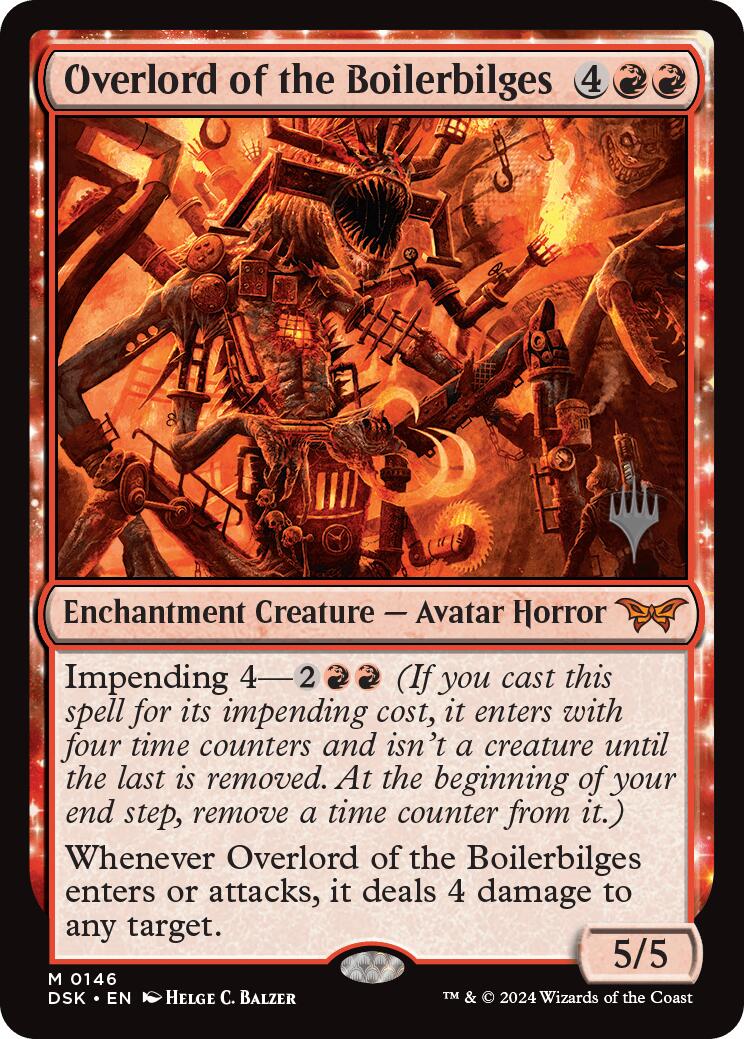 Overlord of the Boilerbilges (Promo Pack) [Duskmourn: House of Horror Promos] | Dragon's Lair Comics and Fantasy Houston TX