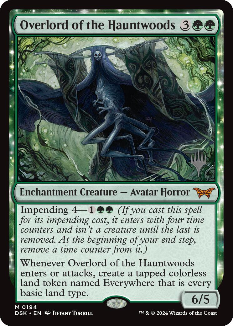 Overlord of the Hauntwoods (Promo Pack) [Duskmourn: House of Horror Promos] | Dragon's Lair Comics and Fantasy Houston TX