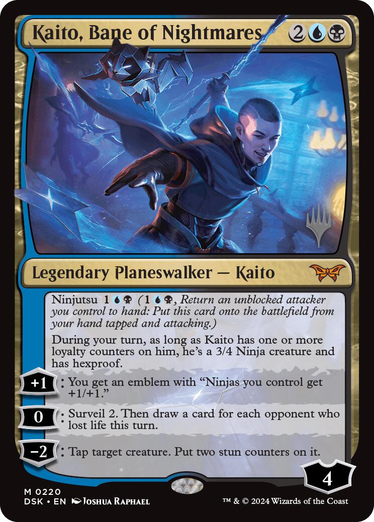 Kaito, Bane of Nightmares (Promo Pack) [Duskmourn: House of Horror Promos] | Dragon's Lair Comics and Fantasy Houston TX