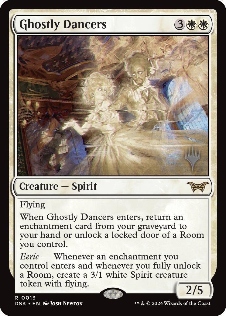 Ghostly Dancers (Promo Pack) [Duskmourn: House of Horror Promos] | Dragon's Lair Comics and Fantasy Houston TX