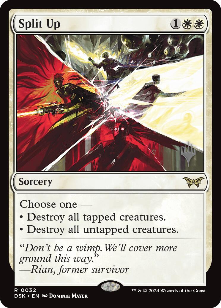 Split Up (Promo Pack) [Duskmourn: House of Horror Promos] | Dragon's Lair Comics and Fantasy Houston TX