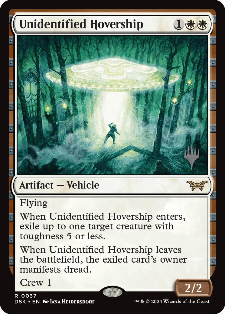 Unidentified Hovership (Promo Pack) [Duskmourn: House of Horror Promos] | Dragon's Lair Comics and Fantasy Houston TX
