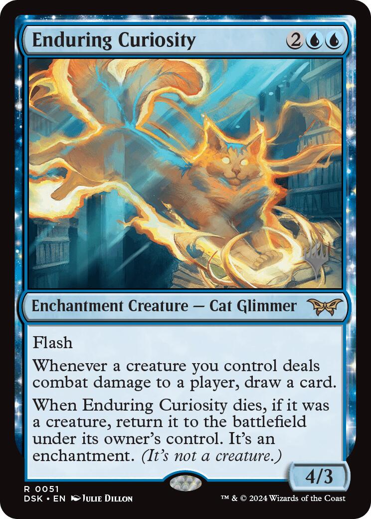 Enduring Curiosity (Promo Pack) [Duskmourn: House of Horror Promos] | Dragon's Lair Comics and Fantasy Houston TX