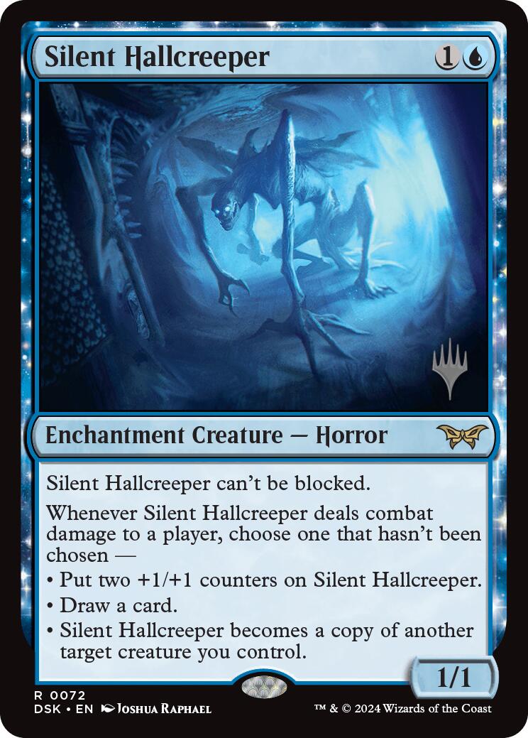 Silent Hallcreeper (Promo Pack) [Duskmourn: House of Horror Promos] | Dragon's Lair Comics and Fantasy Houston TX