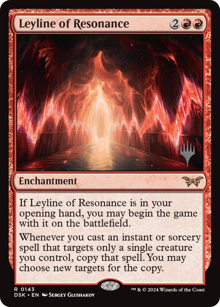 Leyline of Resonance (Promo Pack) [Duskmourn: House of Horror Promos] | Dragon's Lair Comics and Fantasy Houston TX
