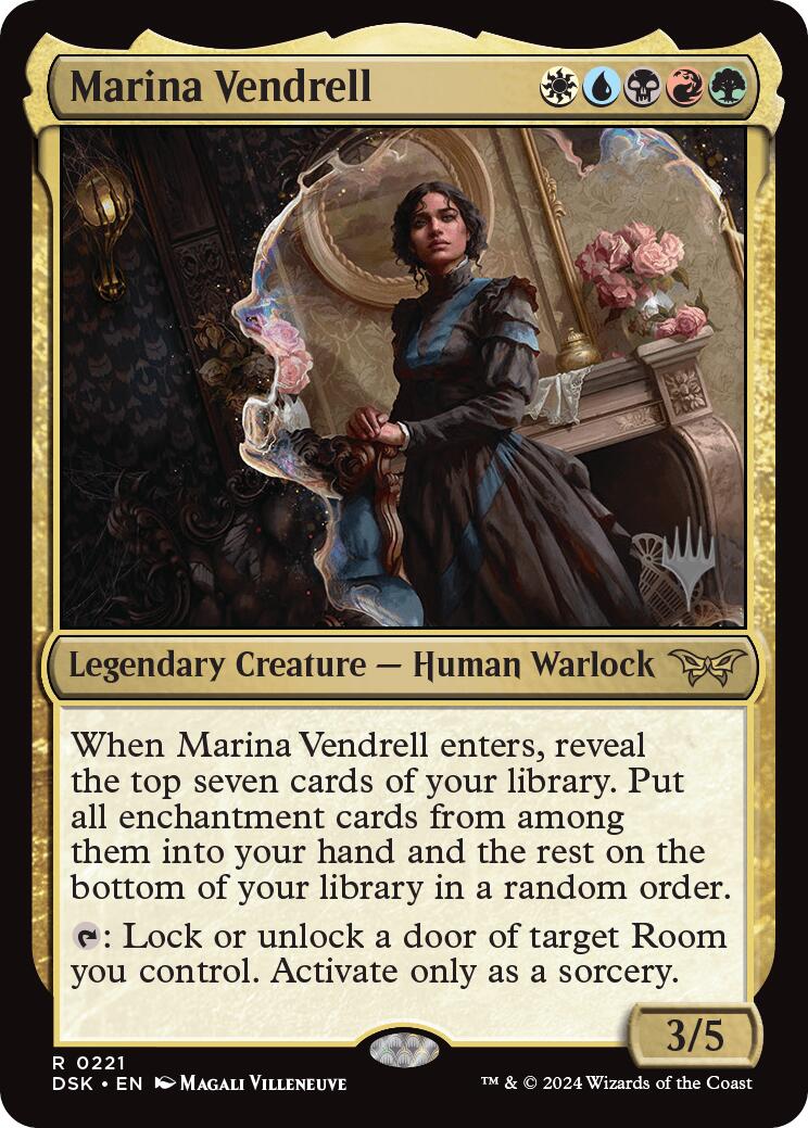 Marina Vendrell (Promo Pack) [Duskmourn: House of Horror Promos] | Dragon's Lair Comics and Fantasy Houston TX